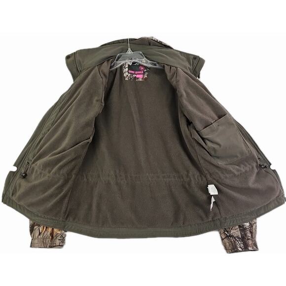 Game Winner ~Woman Size M~ Brown Camouflage Hunting Outdoors Coat Jacket Hooded. - Picture 11 of 15